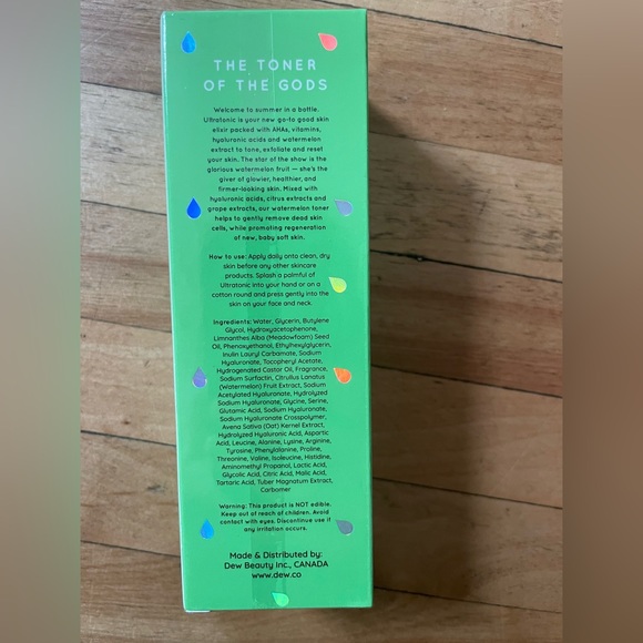 NWT Dew of the Gods Ultra Tonic Facial Toner - Picture 2 of 6